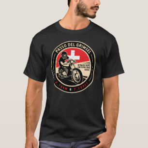 Passo Del Grimsel   Schweiz   Motorrad T-Shirt