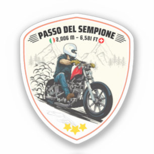 Passo del Sempione Dolcefarniente Aufkleber