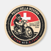 Passo della Novena | Schweiz | Motorrad Magnet (Vorne)