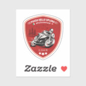 Passo dello Spluga italienisch schweizer Berge Mot Aufkleber (Blatt)