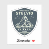 passo dello stelvio - stelvio Pass italiana Alp Aufkleber (Blatt)