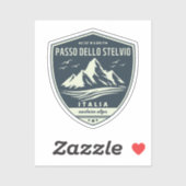 passo dello stelvio - stelvio Pass italiana Alp Aufkleber (Blatt)