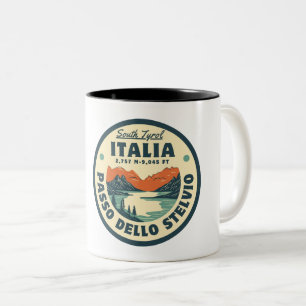Passo dello Stelvio - Stelvio-Pass Italien Gebirge Zweifarbige Tasse