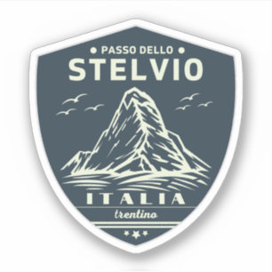 Passo dello Stelvio - Stelvio-Pass Italienische Al Aufkleber