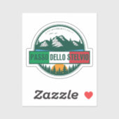 passo dello stelvio - stelvio Ristorante da Valent Aufkleber (Blatt)