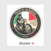 Passo di Falzarego Italy Falzarego Pass Motorcycle Aufkleber (Blatt)
