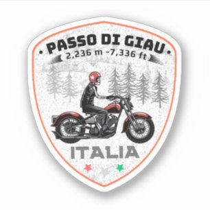 passo di giau - giau pass italiana aufkleber