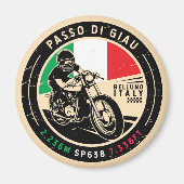 Passo di Giau Italy | Giau Pass | Motorcycle Magnet (Vorne)