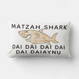 Passover 13 x 21 Daiaynu Matzah Shark Lendenkissen