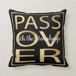 Passover 16 x 16 Pillow Passover Classic Gold Kissen