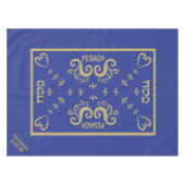 Passover 52/70" Tablecloth "Passover Gold Elegant" Tischdecke (Vorderseite (Horizontal))