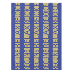 Passover 52/70" Tabletecloth "RRR Blue/Gold" Tischdecke