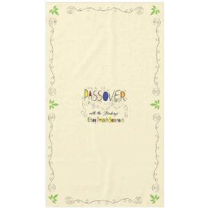 Passover 60/104" Tablecloth Passover Chag Sameach Tischdecke