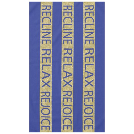 Passover 60/104 Tablecloth "Pessach RRR/BlueGold" Tischdecke (Vorderseite)