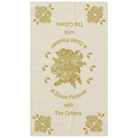 Passover 60/104" Tablette "Personalisiertes Seder" Tischdecke (Vorderseite)