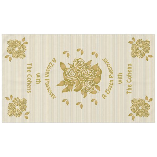 Passover 60/104" Tablette "Personalisiertes Seder" Tischdecke (Vorderseite (Horizontal))