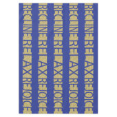 Passover 60/84" Tablecloth Passover R & R Bl/Gld Tischdecke (Vorderseite)