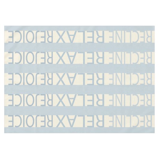 Passover 60/84" Tablecloth Pessach R & R Blue Tischdecke (Vorderseite (Horizontal))