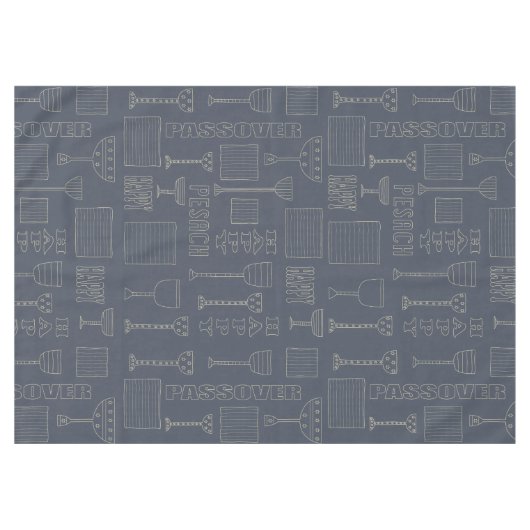 Passover 60/84" Tablette "Pessach Wein & Matza" Tischdecke (Vorderseite (Horizontal))