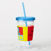 Passover Acrylic Tumbler 16 oz Hungry Dinosaur Acryltrinkbecher (Links)