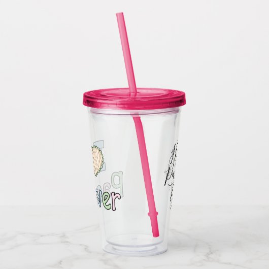 Passover Acrylic Tumbler 16 oz I Liebe Pessach Acryltrinkbecher (Links)