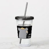 Passover Acrylic Tumbler 16 oz Matzah Mouse Time Acryltrinkbecher (Rückseite)