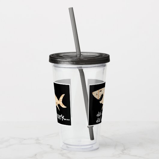 Passover Acrylic Tumbler 16 oz Matzah Shark Acryltrinkbecher (Links)