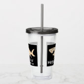 Passover Acrylic Tumbler 16 oz Matzah Shark Acryltrinkbecher (Rechts)