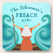 Passover Benutzerdefinierter Familienname Jahr Car Getränkeuntersetzer (Vorderseite)