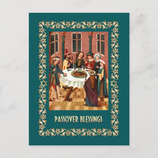 Passover Blessings.Fine Art Postcards Postkarte (Vorderseite)