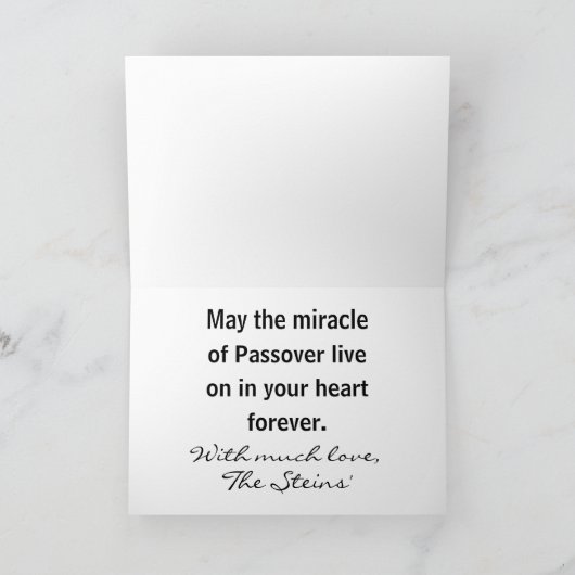 Passover Chag Sameach Seed Grußkarte Karte (Innenseite)