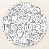 Passover Coaster Runder Pappuntersetzer (Vorderseite)
