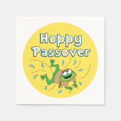 Passover Cocktail Napkins "Hoppy Passover" Serviette (Vorderseite)