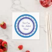 Passover Cocktail Napkins Lila/Blue Star Muster Serviette (Beispiel)