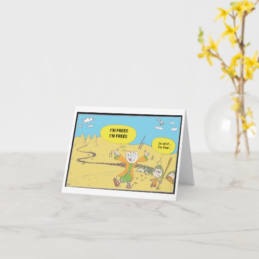 Passover Comic Karte (Gelbe Blume)