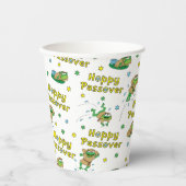 Passover Custom Paper Cups "Hoppy Passover" Pappbecher (Vorderseite)