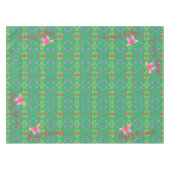 Passover Custom Text Rose Butterfly Tischdecke (Vorderseite (Horizontal))