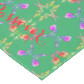 Passover Custom Text Rose Butterfly Tischdecke (Schrägansicht)