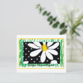 Passover Daisy Postcard Postkarte (Stehend Vorderseite)
