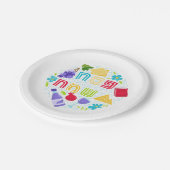 Passover Festive Paper Plate Pappteller (Schrägansicht)