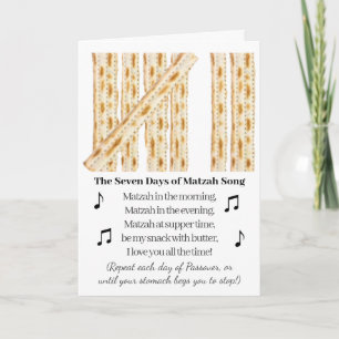 Passover Funny 7 Tage Pessach Karte
