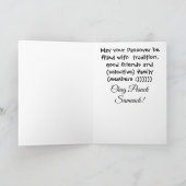 Passover Funny definieren Haggadah Matzah Karte (Innenseite)