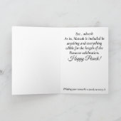 Passover Funny definieren Matzah Karte (Innenseite)