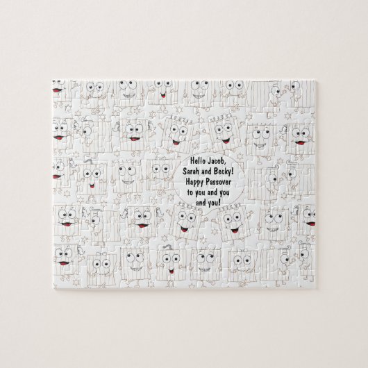 Passover Funny Matzah Joke Puzzle für Kinder (Horizontal)