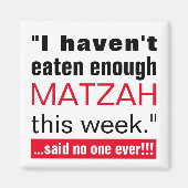 Passover Funny Matzah Magnet (Vorne)