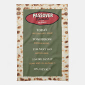 Passover Funny Menu Küchentuch (Vertikal)