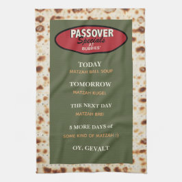 Passover Funny Menu Küchentuch