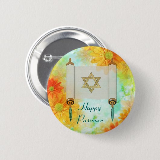 Passover Greetings Button (Vorne & Hinten)