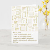 Passover Grußkarte definieren Matzah Karte (Gelbe Blume)