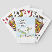 Passover Hoppy Frogs Playing Cards Spielkarten (Rückseite)